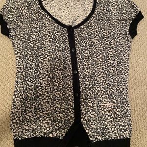 Patterned button-up shirt